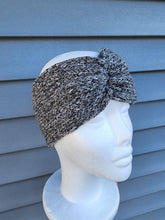 Load image into Gallery viewer, Black heathered headband.