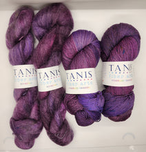 Load image into Gallery viewer, Tanis Fiber Arts - Rock It Tee bundle in purple