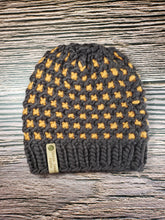 Load image into Gallery viewer, Pritchard Park Beanie - Brownish grey with Orange - Large