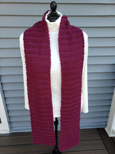 Load image into Gallery viewer, Extra Long Chunky Winter Scarf - Winter Berry