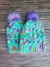 Load image into Gallery viewer, Ascendio Beanie - Teal and Purple - Various Sizes