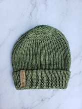 Load image into Gallery viewer, Double Brim Beanie - Light Olive Green - Large