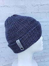 Load image into Gallery viewer, Double brim beanie in grey. No pom.