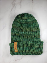 Load image into Gallery viewer, Double Brim Beanie - Shades of Green - Large