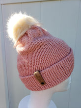 Load image into Gallery viewer, Double Brim Beanie - Alpaca - Pink - Large