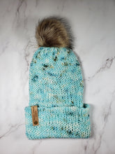 Load image into Gallery viewer, Double Brim Beanie - Light Blue Speckles - X-Large