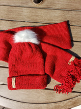 Load image into Gallery viewer, Gift Set - Hat and Scarf - Acrylic - Sparkling Red
