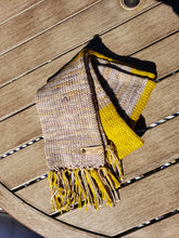 Load image into Gallery viewer, Gift Set - Hat and Scarf - Wool - Yellow Ochre and Grey
