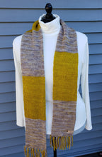 Load image into Gallery viewer, Gift Set - Hat and Scarf - Wool - Yellow Ochre and Grey