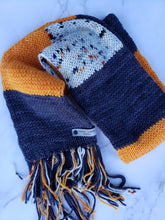 Load image into Gallery viewer, Winter Scarf - Halloween Blocks