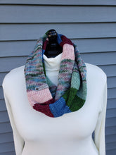 Load image into Gallery viewer, Infinity Scarf - Multicolor Blocks and Stripes