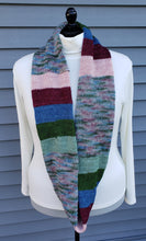 Load image into Gallery viewer, Infinity Scarf - Multicolor Blocks and Stripes