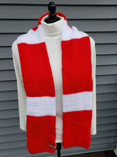 Load image into Gallery viewer, Gift Set - Hat and Scarf - Acrylic - Sports Fan Red and White