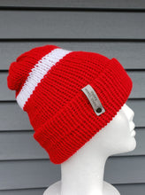 Load image into Gallery viewer, Gift Set - Hat and Scarf - Acrylic - Sports Fan Red and White