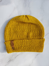 Load image into Gallery viewer, Double Brim Beanie - Alpaca - Mustard Yellow - Various Sizes
