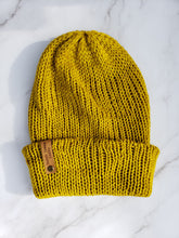 Load image into Gallery viewer, Double Brim Beanie - Yellow Ochre - Various Sizes