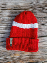 Load image into Gallery viewer, Gift Set - Hat and Scarf - Acrylic - Sports Fan Red and White