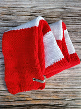 Load image into Gallery viewer, Gift Set - Hat and Scarf - Acrylic - Sports Fan Red and White