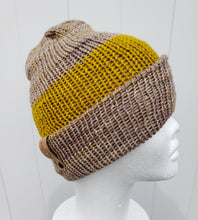 Load image into Gallery viewer, Gift Set - Hat and Scarf - Wool - Yellow Ochre and Grey