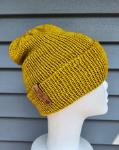 Load image into Gallery viewer, Double Brim Beanie - Yellow Ochre - Various Sizes