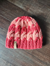 Load image into Gallery viewer, Ascendio Beanie - Reddish and Pink Stripe - Large