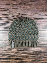 Load image into Gallery viewer, Pritchard Park Beanie - Brownish Grey with Teal - Medium