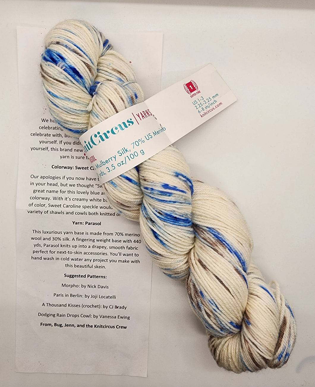 Knitcircus Fingering Weight 100 gram skeins