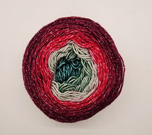 Load image into Gallery viewer, Knitcircus Sparkle Sleigh Ride gradient cake - Fingering weight, 100 grams
