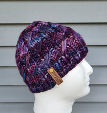 Load image into Gallery viewer, Ascendio Beanie - Purples and Blues - Large
