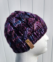Load image into Gallery viewer, Ascendio Beanie - Purples and Blues - Large
