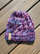 Load image into Gallery viewer, Ascendio Beanie - Purples and Blues - Large
