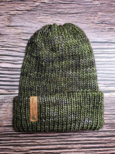 Load image into Gallery viewer, Thick Double Brim Beanie - Shades of Green - Large
