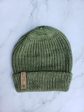 Load image into Gallery viewer, Double Brim Beanie - Light Olive Green - Large
