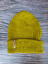 Load image into Gallery viewer, Double Brim Beanie - Yellow Ochre - Various Sizes
