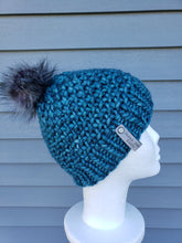Load image into Gallery viewer, Madison Beanie - Teal - Medium
