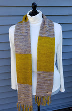 Load image into Gallery viewer, Gift Set - Hat and Scarf - Wool - Yellow Ochre and Grey
