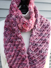 Load image into Gallery viewer, Crush Winter Scarf - Rose Pink with Purple Multicolor
