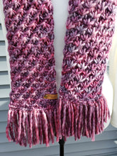 Load image into Gallery viewer, Crush Winter Scarf - Rose Pink with Purple Multicolor
