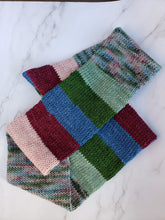 Load image into Gallery viewer, Infinity Scarf - Multicolor Blocks and Stripes
