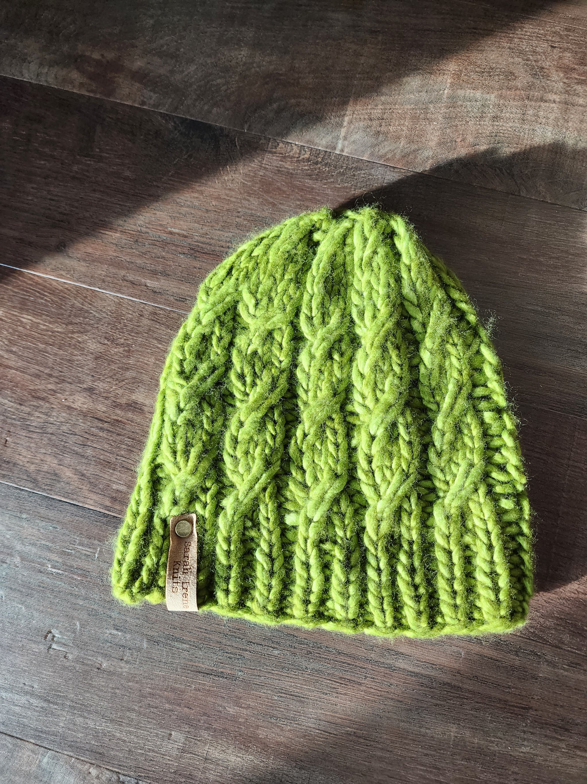 Ascendio Beanie - Matcha Green - Medium – Sarah Irene Knits display picture 1