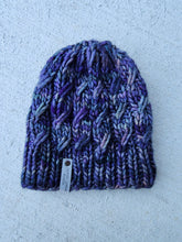 Load image into Gallery viewer, Ascendio Beanie - Purple Grey Blue Multicolor - Large
