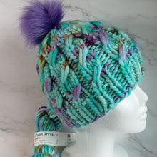 Load image into Gallery viewer, Ascendio Beanie - Teal and Purple - Various Sizes
